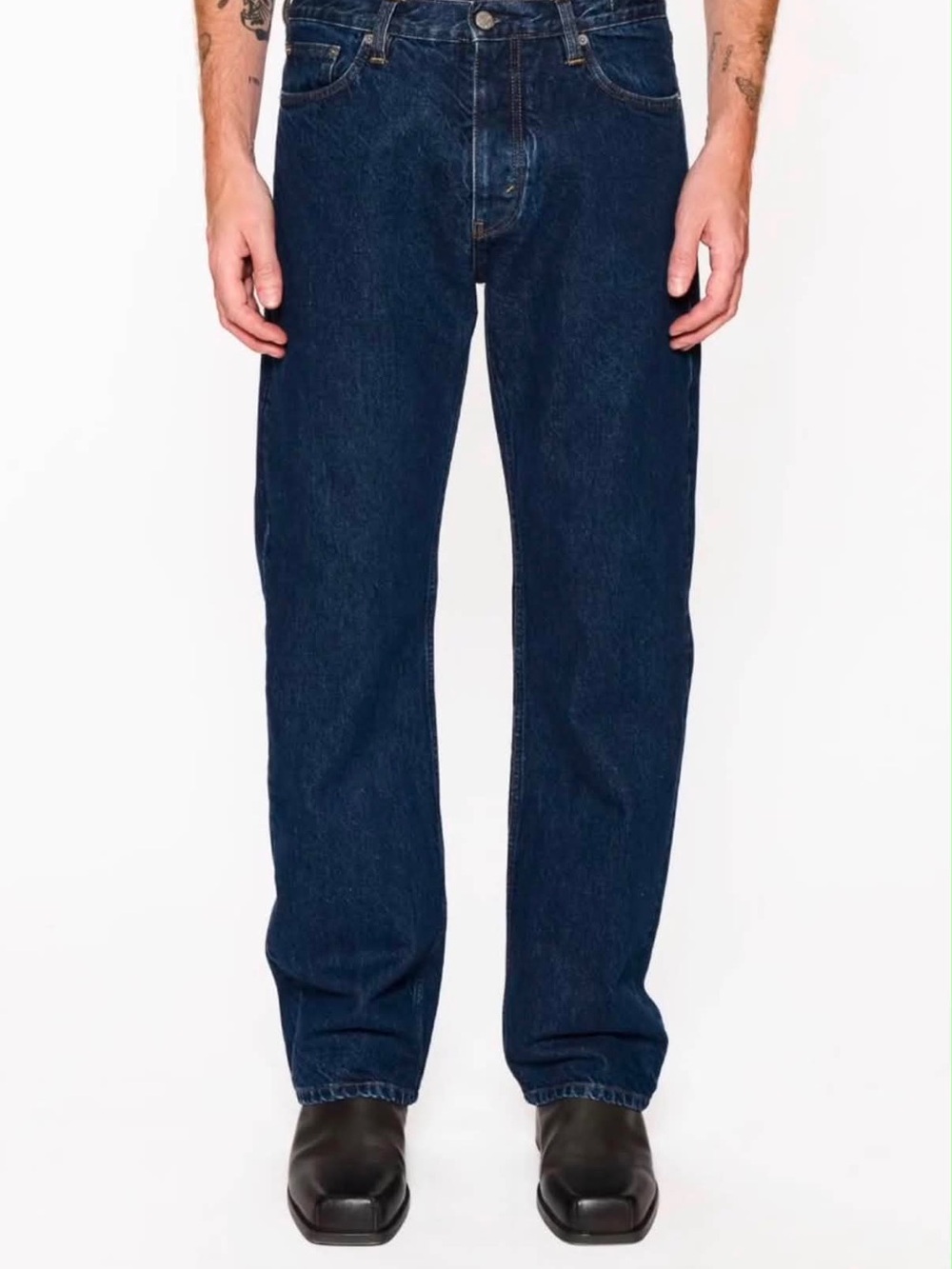 Men's Bootcut Jeans in Dark Indigo